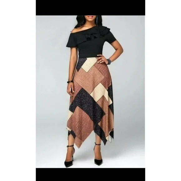 Rotita/Rosewe | Dresses | Cute Off The Shoulder Color Block Ruffle Dress Size Large | Poshmark Rotita/Rosewe | Dresses | Cute Off The Shoulder Color Block Ruffle Dress Size Large | Poshmark